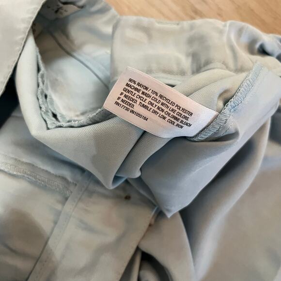 A New Day Women’s Light Blue High Rise Wide Leg Trouser Sz 14 - Picture 6 of 9